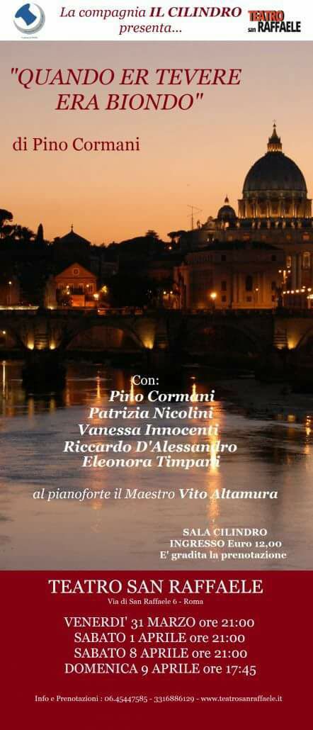 Locandina spettacolo canoro romanesco