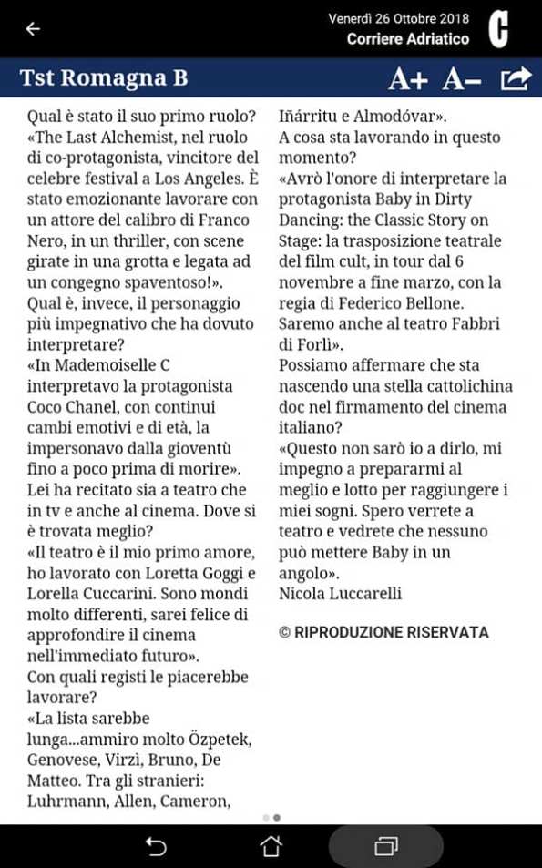 DIRTY DANCING INTERVISTA 3